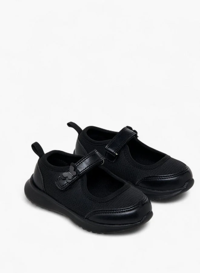 جونيورز حذاء ماري جين بناتي بشريط لاصق